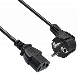 Кабель Buro BU-PCAB-3M-16A IEC C13 Евровилка 3м