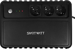 Источник бесперебойного питания Smartwatt Safe 240Вт 400ВА черный