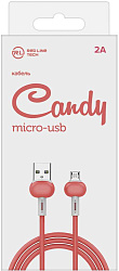 Кабель Redline Candy УТ000021984 USB (m)-micro USB (m) 1м красный