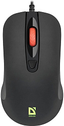Мышь Defender Ultra Classic MB-280 черный оптическая 1600dpi USB 4but (52281)