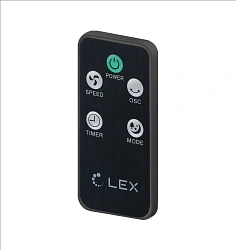 Вентилятор напольный Lex LXFC 8365 50Вт скоростей:2 ПДУ черный