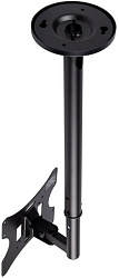 Кронштейн для телевизора Arm Media LCD-1000 черный 10"-37" макс.30кг потолочный поворот и наклон