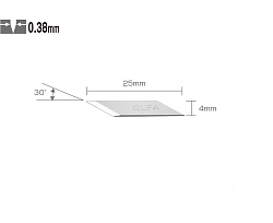 Лезвие Olfa OL-KB-5 4мм лезв.30шт