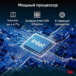 Неттоп IRU Tactio 515 i5 12450H (2) 16Gb SSD512Gb UHDG Windows 11 Pro 2.5xGbitEth+1xGbitEth WiFi BT 100W черный (2108530)