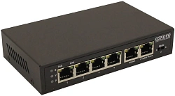 Коммутатор Osnovo SW-20600/D (L2) 6x100Мбит/с 4PoE 87W неуправляемый