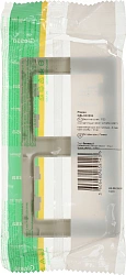 Рамка Schneider Electric Glossa GSL000206 накладная 2x вертикальный монтаж пластик бежевый