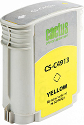 Картридж струйный Cactus CS-C4913 №82 желтый (72мл) для HP DJ 500/800C с чипом