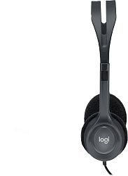 Наушники с микрофоном Logitech H111 серый 2.35м накладные оголовье (981-000593)
