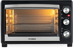 Мини-печь Hyundai MIO-HY073 26л. 1500Вт серебристый/черный