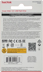 Флеш Диск Sandisk 16Gb Cruzer Glide SDCZ600-016G-G35 USB3.0 черный