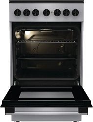 Плита Электрическая Gorenje GEC5B20SG серебристый стеклокерамика (без крышки)