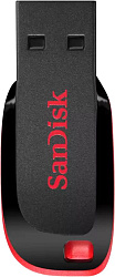 Флеш Диск Sandisk 64Gb Cruzer Blade SDCZ50-064G-B35 USB2.0 черный/красный
