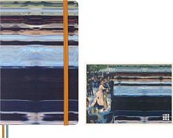Блокнот Moleskine LIMITED EDITION MUSEE D`ORSAY SKNTBHL6911S1NL Large 130х210мм обложка текстиль 176стр. линейка синий