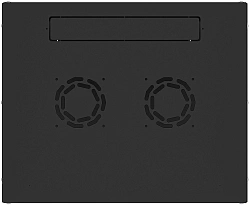 Шкаф коммутационный NTSS Lime (NTSS-WL6U5535GS-BL) настенный 6U 550x350мм пер.дв.стекл несъемн.бок.пан. 30кг черный 270мм 8.4кг 110град. 370мм IP20 сталь