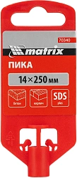 Пика Matrix 70340 по бетону Д=14мм Дл=250мм (1пред.) для перфораторов