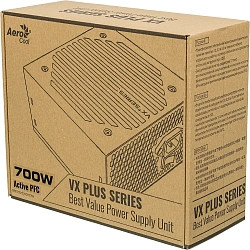 Блок питания Aerocool ATX 700W VX PLUS 700W (20+4pin) APFC 120mm fan 4xSATA RTL