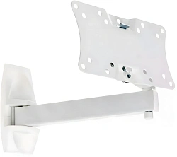 Кронштейн для телевизора Holder LCDS-5064 белый 10"-32" макс.30кг настенный поворотно-выдвижной и наклонный