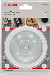 Коронка Bosch 2608594233 по дер/мет/пласт Д=83мм (1пред.) для шуруповертов/дрелей