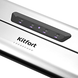 Вакуумный упаковщик Kitfort КТ-1515 175Вт 0.8Бар шир.пак.:28см серебристый/черный