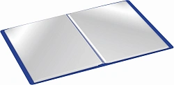 Папка с 100 прозр.вклад. Silwerhof Eco SE-V100BLU A4 пластик 0.7мм синий