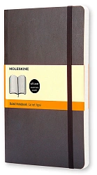 Блокнот Moleskine CLASSIC SOFT QP616 Large 130х210мм 192стр. линейка мягкая обложка черный
