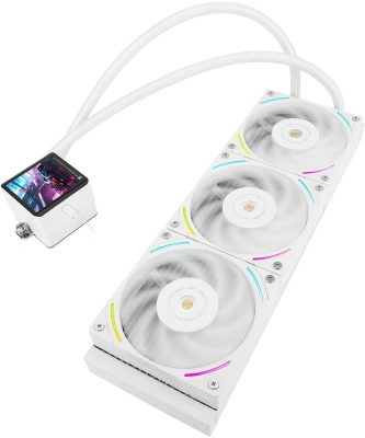 Система водяного охлаждения Thermalright Frozen Vision 360 Soc-AM5/AM4/1151/1200/2066/2011/1700 белый 4-pin 27dB Al LCD Ret (F-VISION-360-WH)