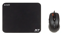 Мышь A4Tech X-7120 черный оптическая 2000dpi USB2.0 7but (X-710BK+X7-200MP)