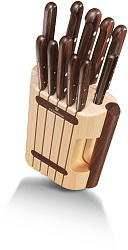 Набор ножей кухон. Victorinox Wood (5.1150.11) компл.:11предм. с подставкой дерево подар.коробка