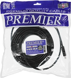 Кабель аудио-видео Premier 5-815 HDMI (m)/HDMI (m) 20м. позолоч.конт. черный (5-815 20.0)