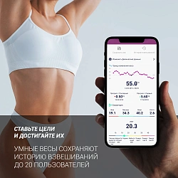 Весы напольные электронные Polaris PWS 1886 IQ Home макс.200кг серебристый