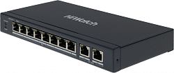 Коммутатор HiWatch DS-S1008P 8x100Мбит/с 2x1Гбит/с 8PoE+ 60W неуправляемый