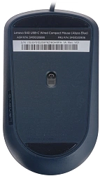 Мышь Lenovo 540 синий оптическая 2400dpi USB2.0 3but (GY51D20878)
