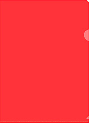 Папка-уголок Бюрократ -E310/1RED A4 пластик 0.18мм красный