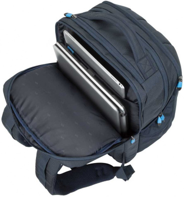 Рюкзак для ноутбука 17.3" Riva 7861 темно-синий полиэстер (7861 BLUE)