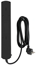 Сетевой фильтр Ippon BK-6-EU-3-10-B 3м (6 розеток) черный (коробка)