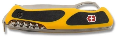 Нож перочинный Victorinox Ranger Boatsman MW Grip (0.9798.MWC8) 130мм 22функц. желтый/черный карт.коробка
