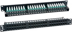 Патч-панель Cabeus PLHD-48-CAT.5E-DUAL 19" 1U 48xRJ45 кат.5E