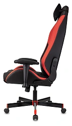 Кресло игровое Knight Neon черный/красный соты экокожа с подголов. крестов. металл