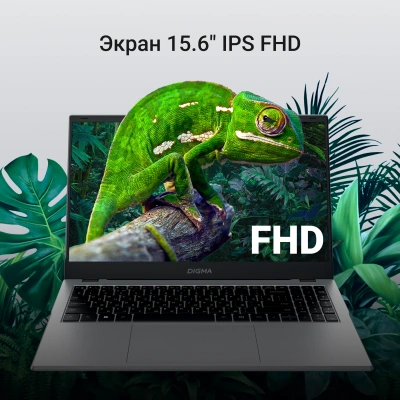 Ноутбук Digma EVE C5802 N-series N100 8Gb SSD256Gb Intel UHD Graphics 15.6" IPS FHD (1920x1080) Windows 11 Pro silver WiFi BT Cam 5900mAh (DN15N1-8CXW01)