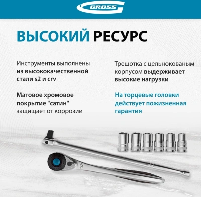 Набор инструментов Gross 14147 24 предмета (жесткий кейс)