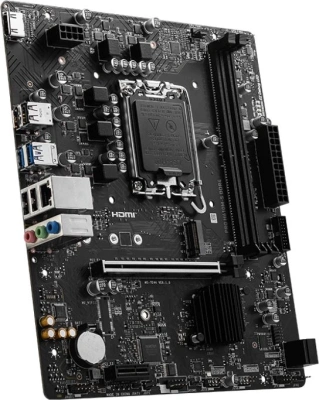 Материнская плата MSI PRO H610M-S DDR4 Soc-1700 Intel H610 2xDDR4 mATX AC`97 8ch(7.1) GbLAN+HDMI