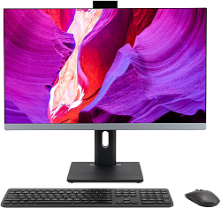 Моноблок Digma Pro Unity 27" Full HD i7 1255U (1.7) 16Gb SSD512Gb Iris Xe CR Windows 11 Pro GbitEth WiFi BT 90W клавиатура мышь Cam серый/черный 1920x1080
