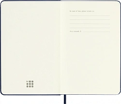 Ежедневник Moleskine CLASSIC Pocket 90x140мм 400стр. синий сапфир