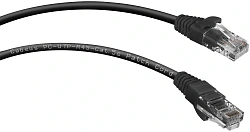 Патч-корд Cabeus PC-UTP-RJ45-CAT.5E-2M-BK U/UTP RJ-45 вил.-вилка RJ-45 кат.5E 2м черный ПВХ