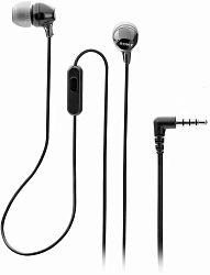 Гарнитура внутриканальные Sony MDR-EX14AP 1.2м черный проводные в ушной раковине (MDREX14AP/BZIN)