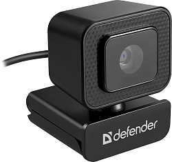 Камера Web Defender G-Lens 2596 черный 12Mpix (3840x2160) USB2.0 с микрофоном для ноутбука (63196)