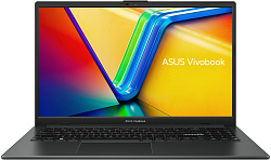 Ноутбук Asus Vivobook Go 15 E1504TA-BQ082 N-series N150 8Gb eMMC256Gb Intel UHD Graphics 15.6" IPS FHD (1920x1080) без ОС black WiFi BT Cam (90NB1542-M00300)