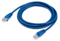 Патч-корд Buro UTP-5E-2M-BL UTP 4 пары cat.5E CCA molded 2м синий RJ-45 (m)-RJ-45 (m)