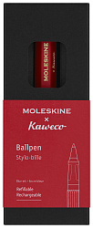 Ручка шариков. Moleskine Kaweco (KAWBALLPENRED) красный d=1мм син. черн. подар.кор.