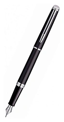 Ручка перьев. Waterman Hemisphere (S0920810) Matte Black CT F сталь нержавеющая подар.кор.